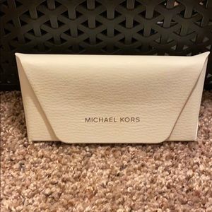 MK White Sunglasses Case